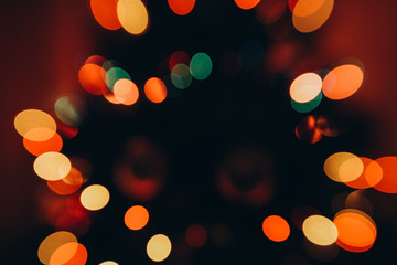 real background with bokeh from a salute in defocus, bokeh