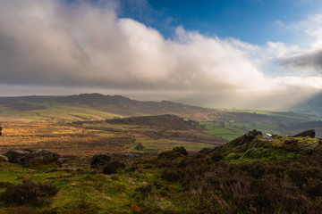 View from The Roaches to Ramshaw Rocks, Staffordshire in the Peak District National Park