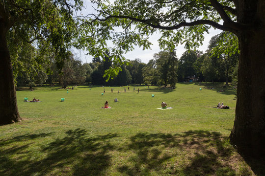 View of Kinnekswiss Park in Luxembourg city