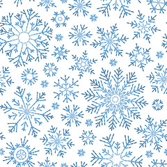 Christmas seamless doodle pattern