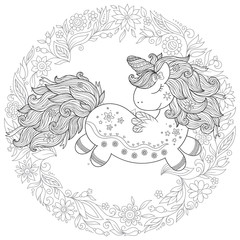 Unicorn magical animal.