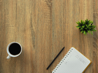 notebook and 2019 goals new year