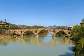 Fototapeta premium Bridge, Puente La Reina, Spain