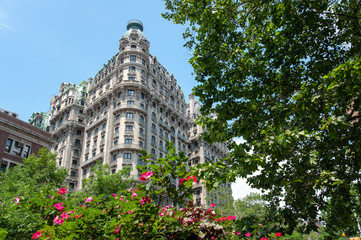 The beautiful Ansonia Hotel in Verdi Square, New York City