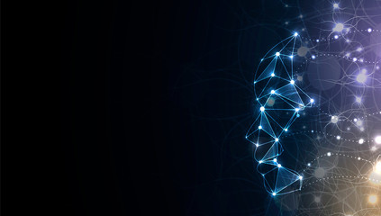 Conceptual technology illustration of artificial intelligence