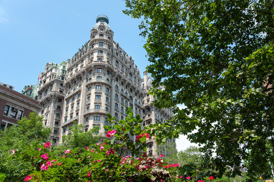 The Beautiful Ansonia Hotel In Verdi Square, New York City