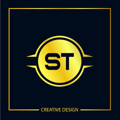 Initial letter ST Logo Template Vector Design