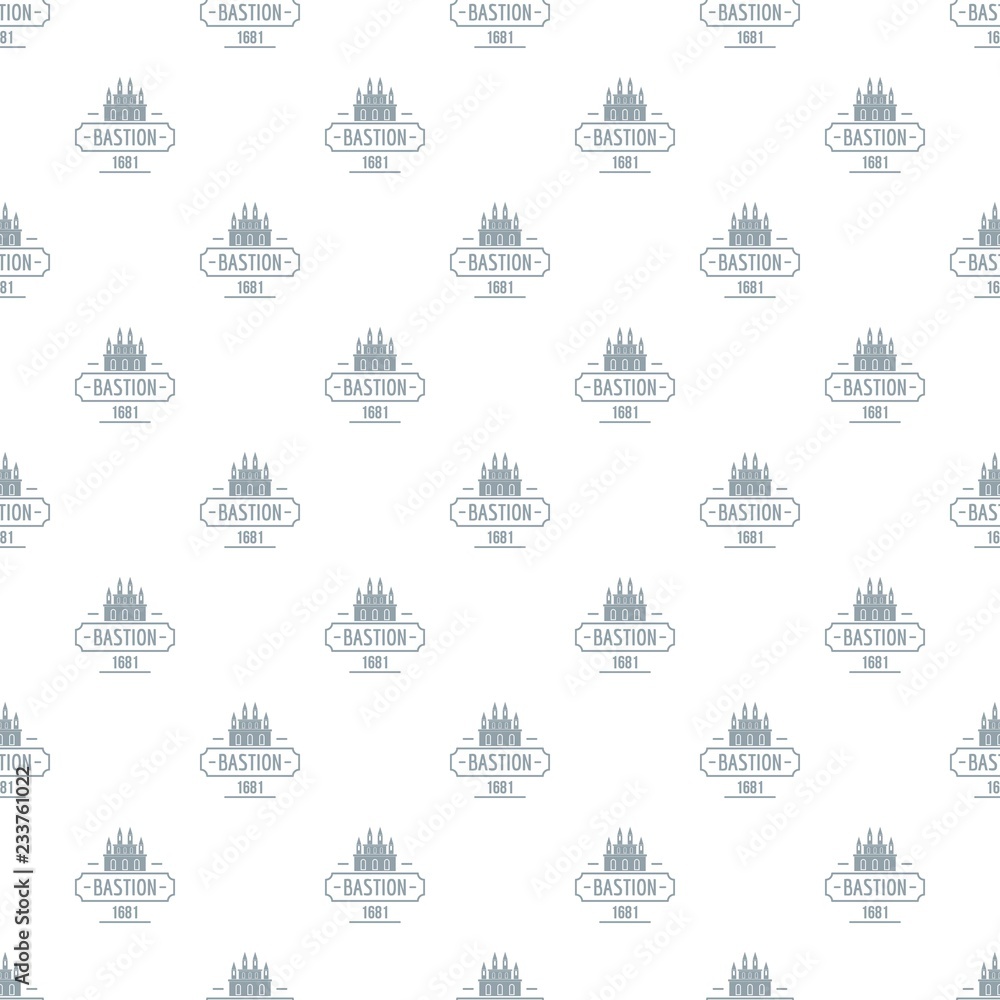 Poster royal bastion pattern vector seamless repeat for any web design