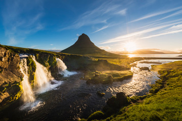 Kirkjufell in the morning,Summer,Iceland.