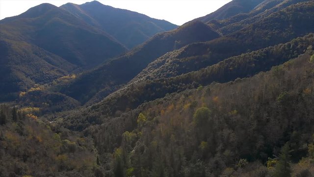 Nice mountain from Spain near the village Osor in Catalonia