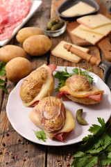 potato and raclette cheese