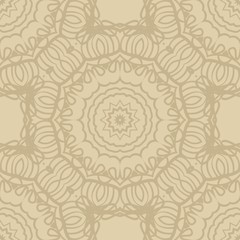 vector illustration. pattern with floral ornament, decorative border. design for print fabric, super fantastic bandana.