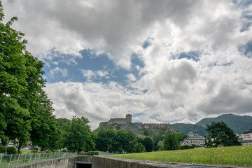 Chateau Fort of Lourdess, Castle on a rock, in France