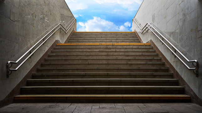 stairs from the subway