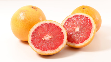 grapefruit isolated on white