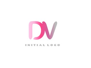DV Initial Logo for your startup venture