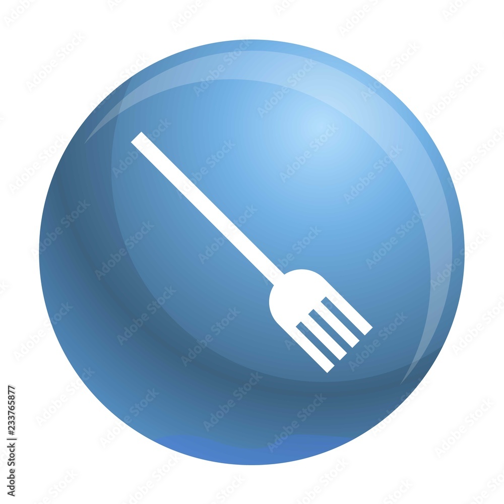 Poster plastic fork icon. simple illustration of plastic fork vector icon for web design isolated on white 