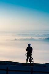 Cyclist Viewing Cloud Inversion