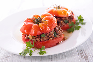 stuffed tomato with minced beef