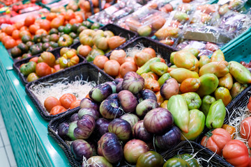 Fresh vegetables at a market