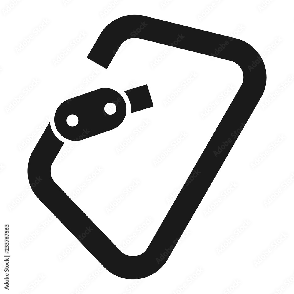 Poster carabine tool icon. simple illustration of carabine tool vector icon for web design isolated on whit