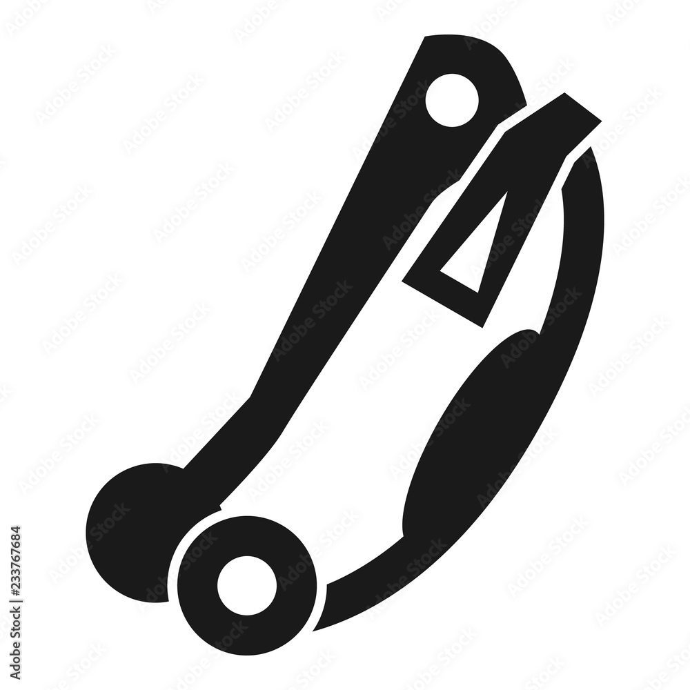 Aufkleber climb mountain tool icon. simple illustration of climb mountain tool vector icon for web design isol