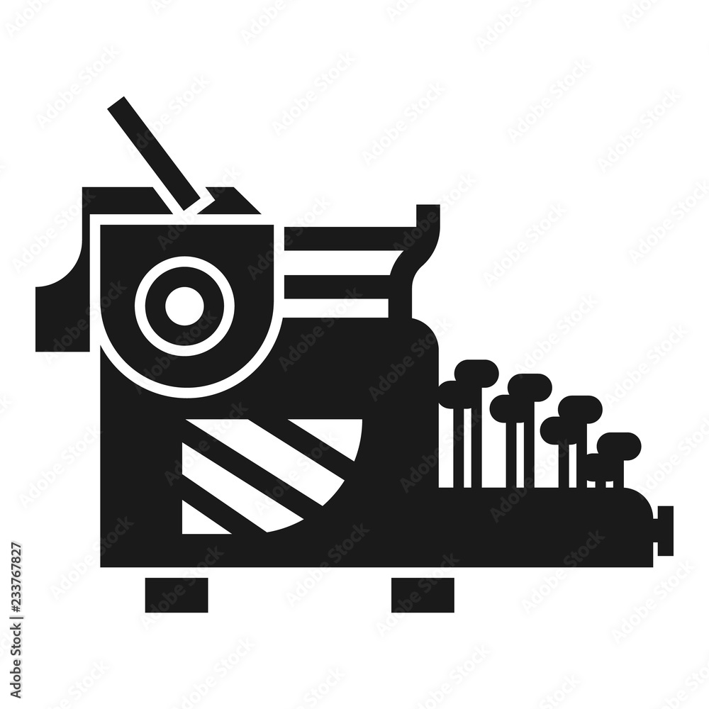 Poster typewriter icon. simple illustration of typewriter vector icon for web design isolated on white back