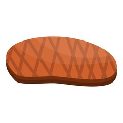Prepared steak icon. Cartoon of prepared steak vector icon for web design isolated on white background