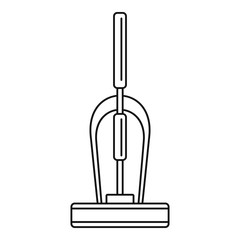 Old hand vacuum cleaner icon. Outline old hand vacuum cleaner vector icon for web design isolated on white background