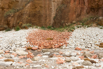 Hunstanton cliffs rock fall
