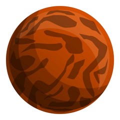 Choco lunch biscuit icon. Cartoon of choco lunch biscuit vector icon for web design isolated on white background