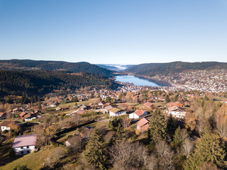 Vogesen Frankreich Gerardmer von oben / Luftbilder