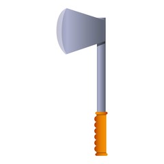 Hiking axe icon. Cartoon of hiking axe vector icon for web design isolated on white background