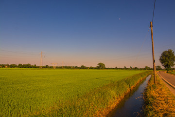 Obraz na płótnie Canvas Milan, Italy - panorama in the countryside