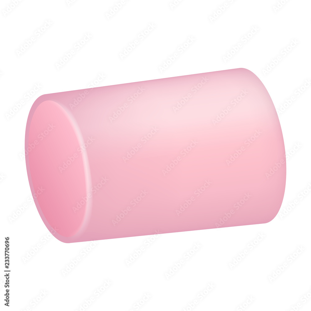 Canvas Prints pink marshmallow icon. realistic illustration of pink marshmallow vector icon for web design isolate