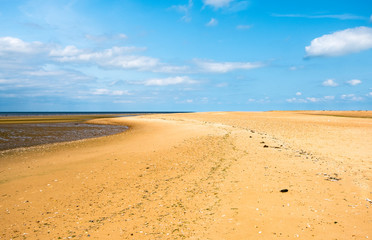 Fototapeta na wymiar North Norfolk beach at low tide