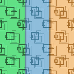 Geometric seamless pattern. Square