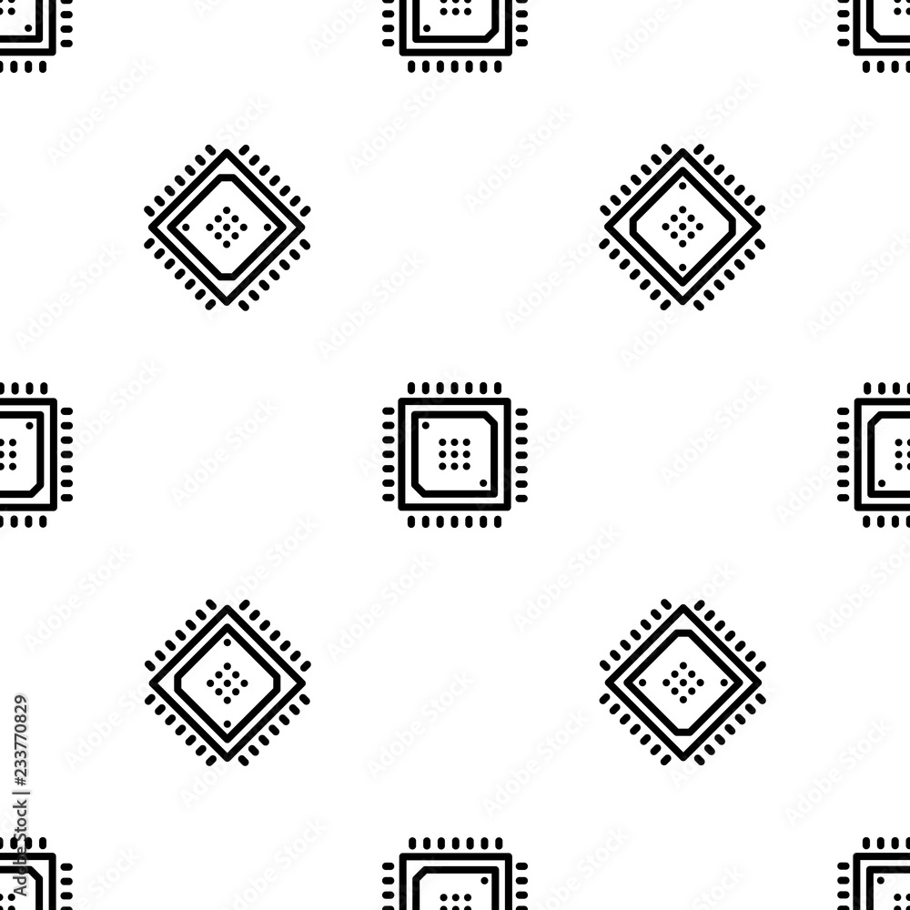 Poster smart chip pattern seamless vector repeat for any web design