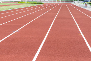 Red Running Track