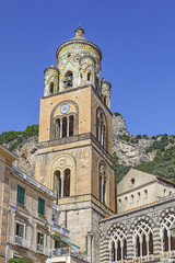 Fototapeta na wymiar Amalfi Cathedral Bell Tower