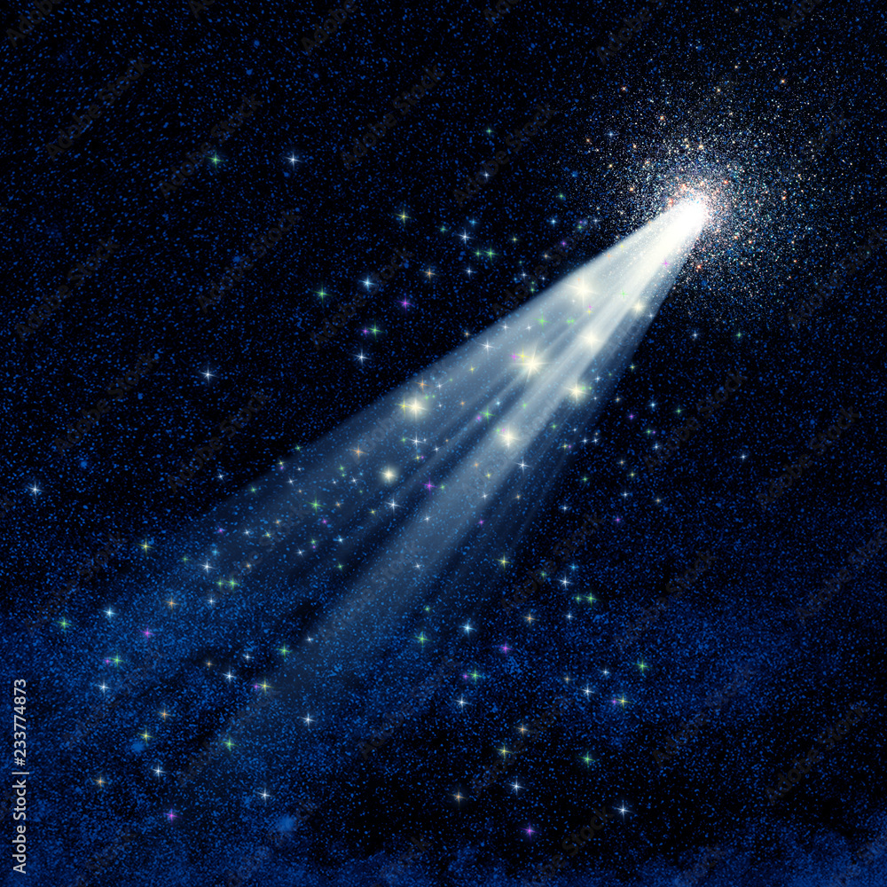 Wall mural conceptual background image of space and abstract universe lights with stars and galaxy. nasa galaxy