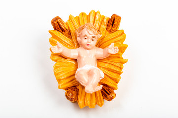 Ges&ugrave; Bambino nella sua culla