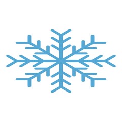 Winter snowflake icon. Isometric of winter snowflake vector icon for web design isolated on white background