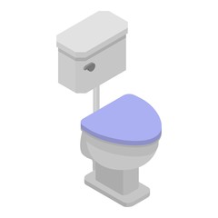 Modern toilet icon. Isometric of modern toilet vector icon for web design isolated on white background