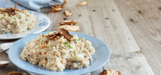 Risotto with porcini mushrooms