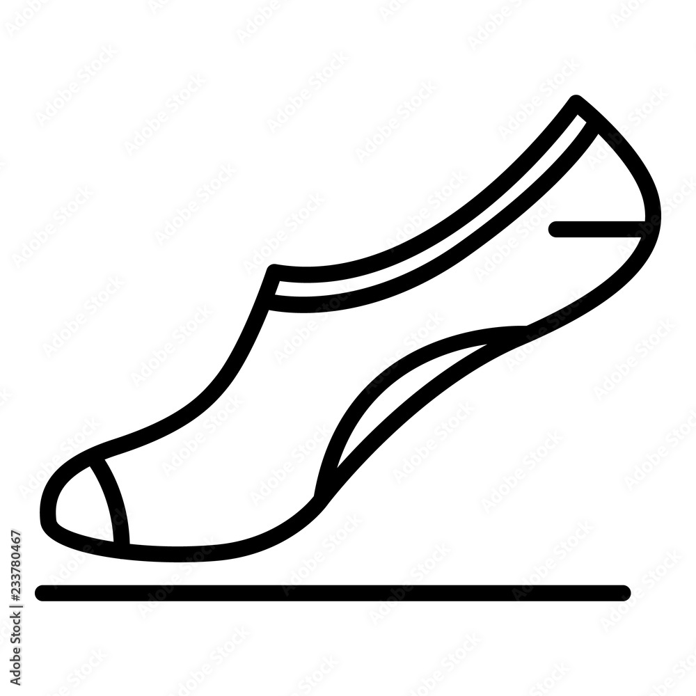 Poster synthetic sock icon. outline synthetic sock vector icon for web design isolated on white background