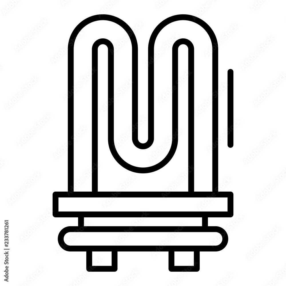 Aufkleber tan from boiler icon. outline tan from boiler vector icon for web design isolated on white backgroun