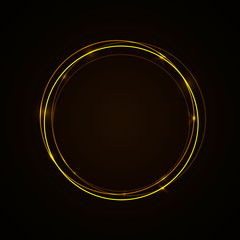 Abstract holidays circle light frame background