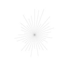 Obraz premium Rays icon sign