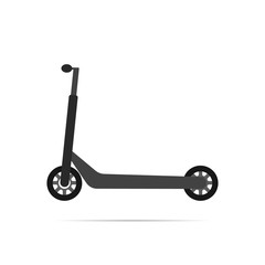 Scooter icon with shadow. Eps10